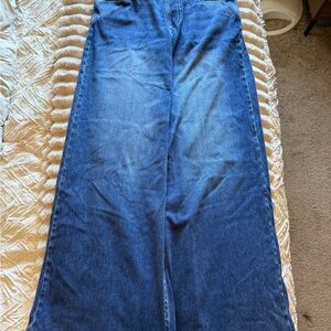 HALARA Blue Wide-Leg Jeans
